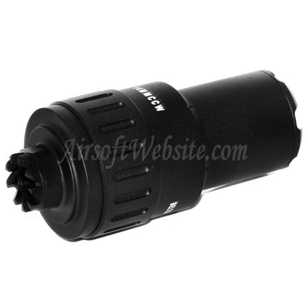 5KU 115mm MPI KP-9 Flash Hider For -14mm CCW Counter-Clockwise Thread Barrel Rifles Airsoft Black