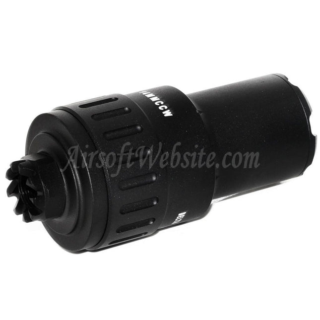 5KU 115mm MPI KP-9 Flash Hider For -14mm CCW Counter-Clockwise Thread Barrel Rifles Airsoft Black