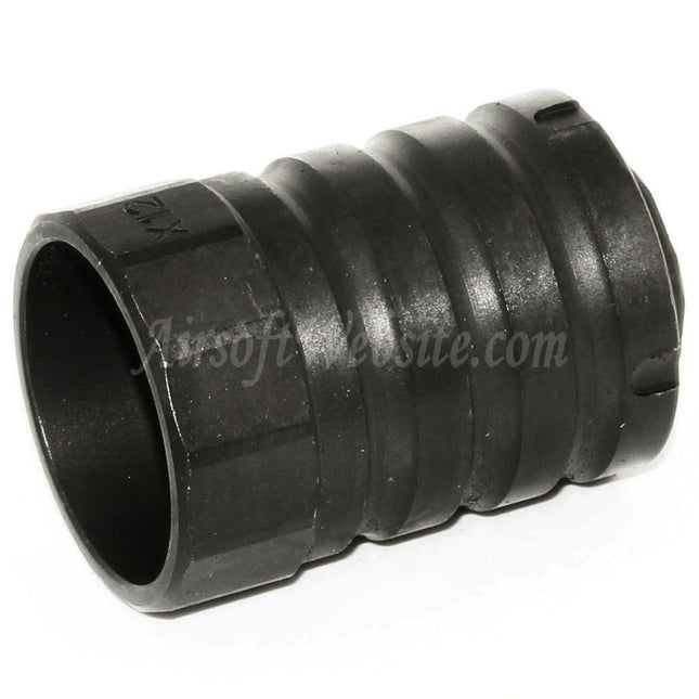5KU 53mm 360 X12 Muzzle Brake Flash Hider With Blast Shield For -14mm CCW Counter-Clockwise Thread Barrel Rifles Airsoft Black