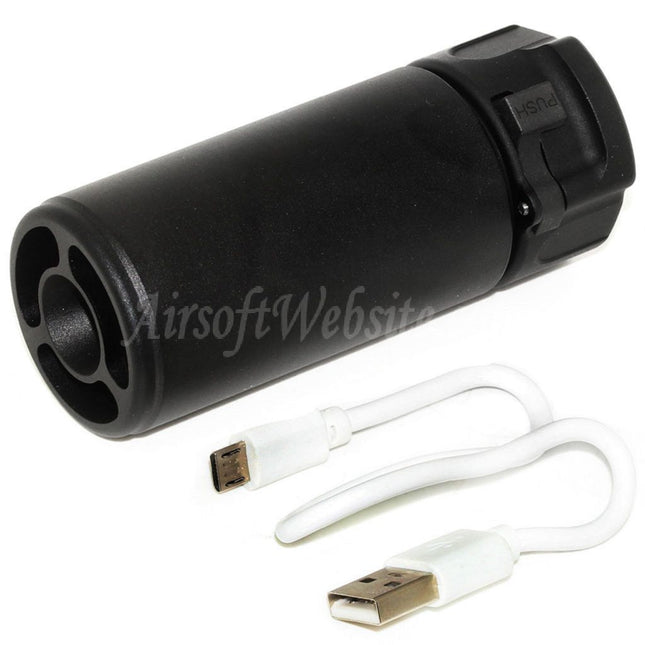 Mini silencieux 5KU 92 mm avec traceur Spitfire pour fusils à canon fileté antihoraire -14 mm CCW Airsoft