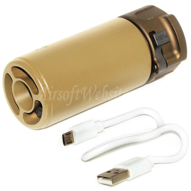 Mini silencieux 5KU 92 mm avec traceur Spitfire pour fusils à canon fileté antihoraire -14 mm CCW Airsoft
