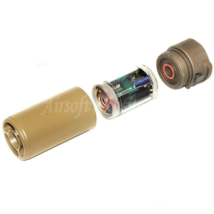 5KU 92mm Mini Suppressor Silencer with Spitfire Tracer For -14mm CCW Counter-Clockwise Thread Barrel Rifles Airsoft