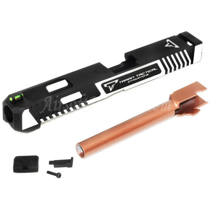 Ensemble de glissières de canon APS EMG TTI CNC Combat Master pour pistolets Elite Force VFC Umarex G17 Gen4 GBB Airsoft