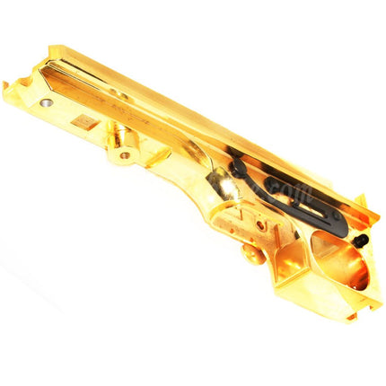 King Arms CNC Aluminum Receiver Lower Body For King Arms Thompson M1A1 Military / M1928 Chicago  Series AEG Rifles Airsoft Gold