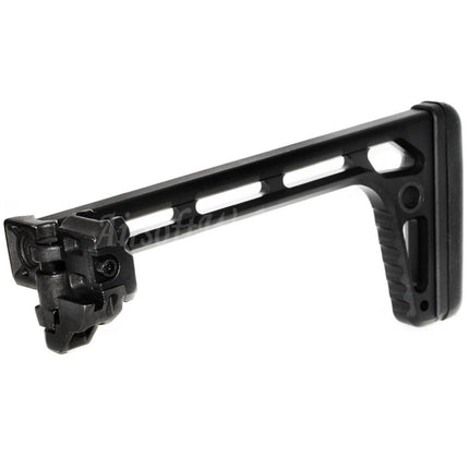 5KU 205mm Minimalist Folding Stock For MCX / MPX M1913 Picatinny Rail System Rifles Airsoft Black
