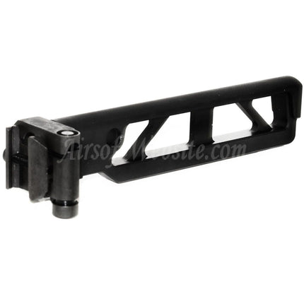 5KU 162mm ST-6 Style AR M4 Stock with Folding Mech For M1913 Picatinny Rail System Rifles Airsoft Black