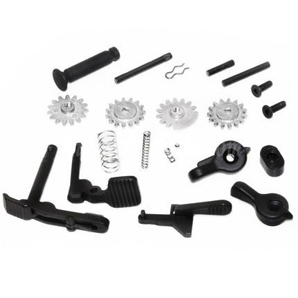 Récepteur supérieur et inférieur en métal E&amp;C 416 A5 pour fusils AEG E&amp;C Tokyo Marui 416 A5 M4 M16, noir
