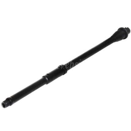 Canon extérieur mi-long en aluminium léger 5KU 16"/16,25" - Filetage 14 mm CCW/Sens antihoraire pour fusils Tokyo Marui M4 MWS GBB Airsoft Noir