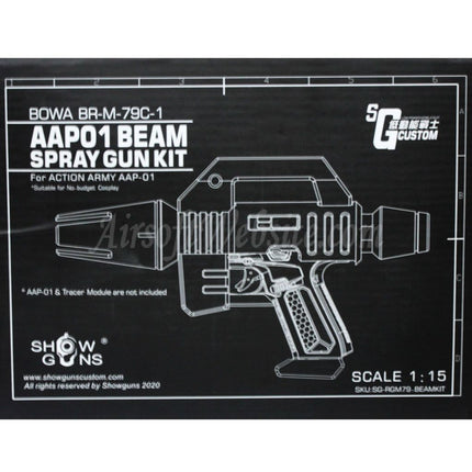 Kit de pulvérisation tactique SG Beam de type A pour pistolets GBB Action Army série AAP-01 Airsoft