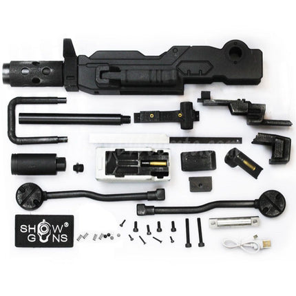 Show Guns Tactical SG RX-79 Gundam Ground Type MG100 Machine Gun Kit with Fire Pig Light Tracer for Action Army AAP-01 Series GBB Pistols Airsoft