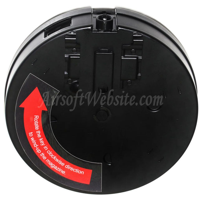 King Arms 450rd Drum Magazine For Tokyo Marui King Arms Thompson M1A1 M1928 Chicago Series AEG Rifles Airsoft Black