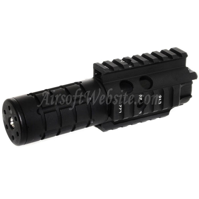 Kit de garde-mains flottant APS 166 mm Mini Patriot avec canon extérieur et système de rail pour fusils APS ASR Tokyo Marui M4 M16 AEG Airsoft, noir