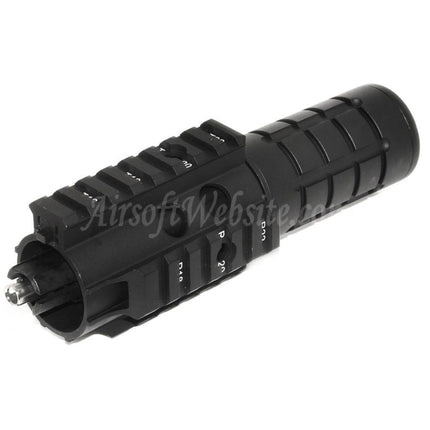 Kit de garde-mains flottant APS 166 mm Mini Patriot avec canon extérieur et système de rail pour fusils APS ASR Tokyo Marui M4 M16 AEG Airsoft, noir