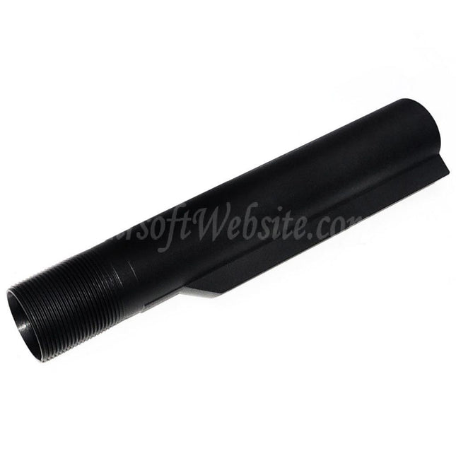 Guns Modify GM CNC Aluminum 6-Positions Stock Buffer Tube For Tokyo Marui M4 MWS Series GBB Rifles Airsoft Black