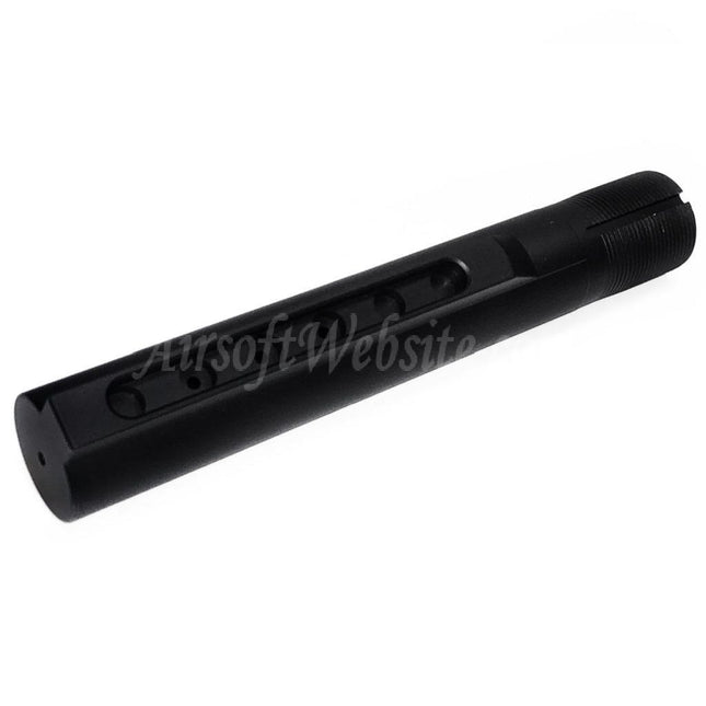 Guns Modify GM CNC Aluminum 6-Positions Stock Buffer Tube For Tokyo Marui M4 MWS Series GBB Rifles Airsoft Black