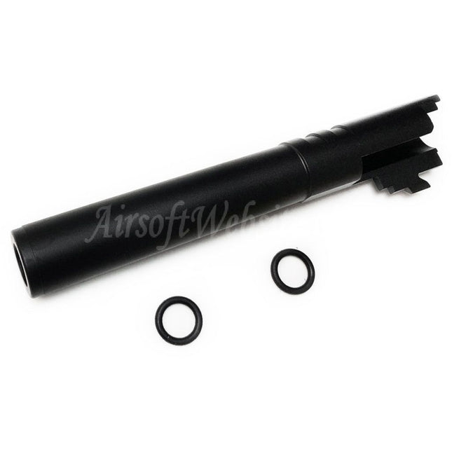 Canon extérieur en aluminium CNC 5KU 5 pouces 123/127 mm + 11 mm CW pour pistolets Armorer Works AW WE-TECH Tokyo Marui Hi-Capa 5.1 GBB Airsoft