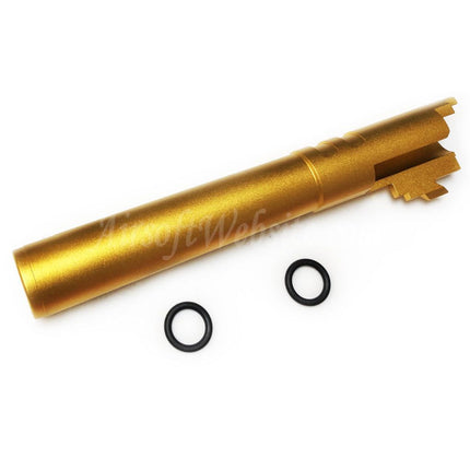Canon extérieur en aluminium CNC 5KU 5 pouces 123/127 mm + 11 mm CW pour pistolets Armorer Works AW WE-TECH Tokyo Marui Hi-Capa 5.1 GBB Airsoft