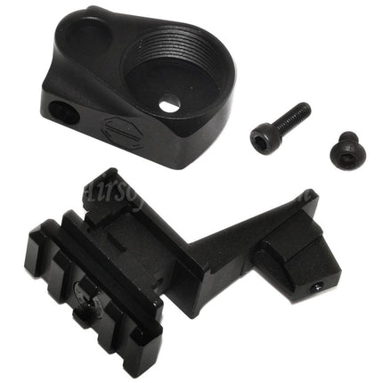 Tube tampon 5KU et rail M1913 20 mm, adaptateur de crosse AK vers M4 pour fusils Tokyo Marui AKM GBB Airsoft, noir