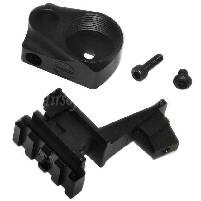 Tube tampon 5KU et rail M1913 20 mm, adaptateur de crosse AK vers M4 pour fusils Tokyo Marui AKM GBB Airsoft, noir