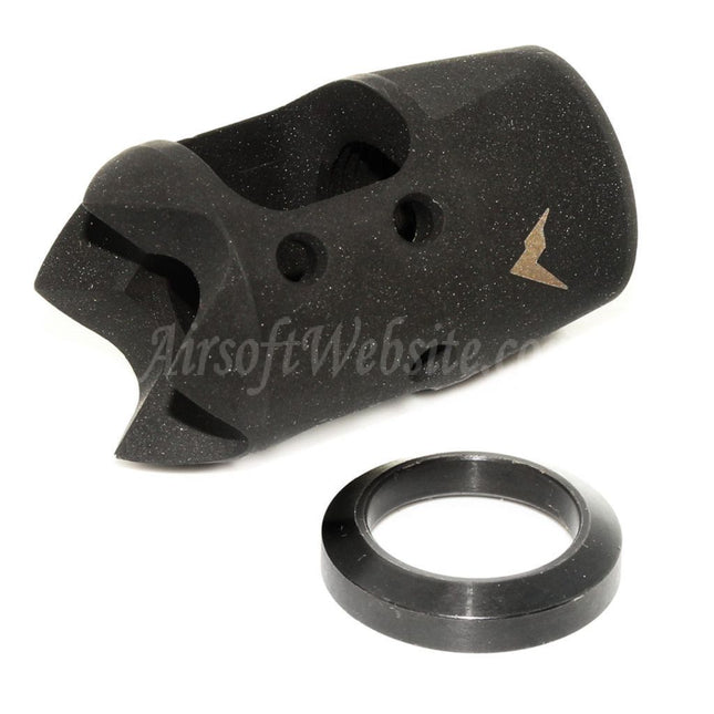 PTS Rainier Arms MINI XT COMP Flash Hider For +14mm CW Clockwise Thread Barrel Rifles Airsoft