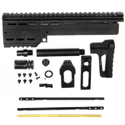 King Arms Max 11 MK12 Handguard Barrel Kit for KWA / KSC M11A4 M11 GBB Rifles Airsoft Black