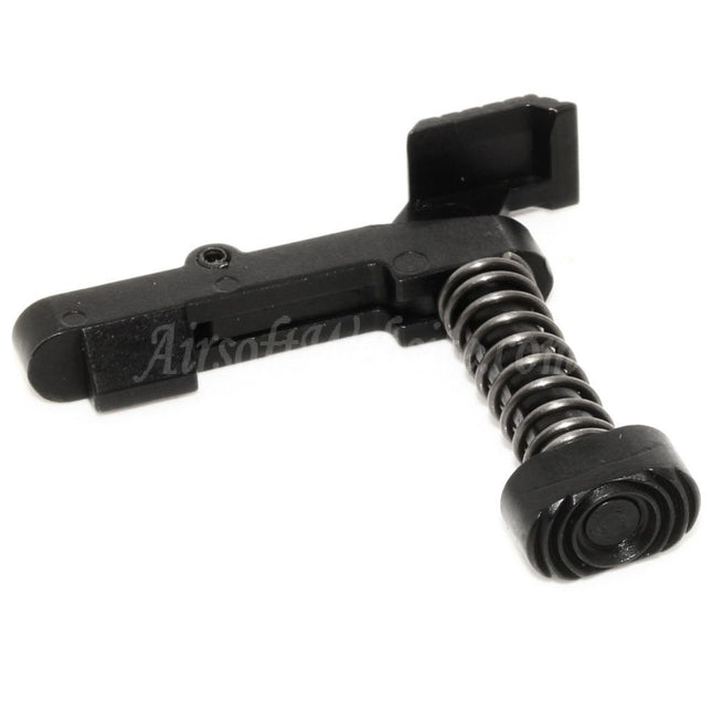Levier de déverrouillage de chargeur Guns Modify GM EVO Steel A5 pour fusil Tokyo Marui M4 MWS, noir