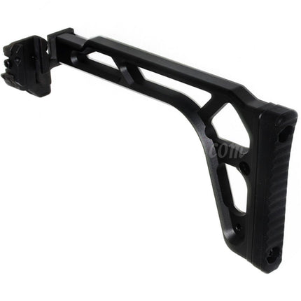 Crosse pliante 5KU 227 mm avec interface 1913 pour fusils AEG MCX/MPX, noir
