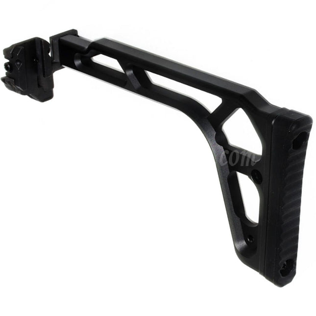 Crosse pliante 5KU 227 mm avec interface 1913 pour fusils AEG MCX/MPX, noir