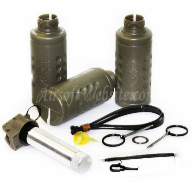 APS HAKKOTSU Lot de 3 grenades sonores CO2 Thunder Shocker avec noyau