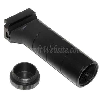 5KU CNC Aluminum PK-2 Foregrip Front Grip For 20mm Picatinny Rail AK Series Rifles Airsoft Black