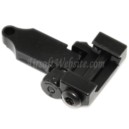 Airsoft Website ST Style Flip Up Folding Rear Sight For 20mm Picatinny Rail Rifles