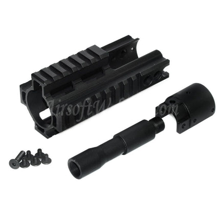 Système de rail de garde-main à 4 côtés en aluminium CNC de 125 mm pour fusils AEG GBB à double cloche BY-805 VFC WE-Tech Tokyo Marui SCAR Series