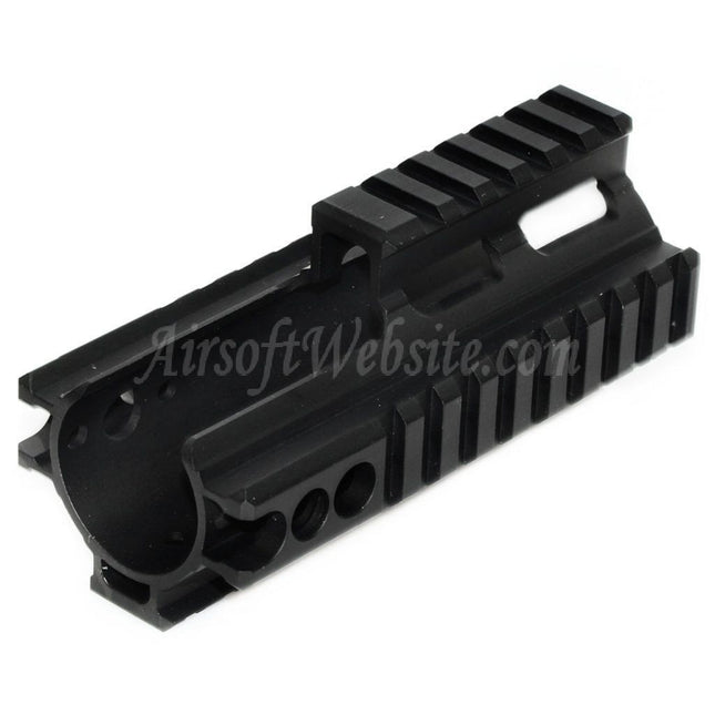 Airsoft-Website CNC-Aluminium 125 mm 4-Seiten-Schienen-Handschutzschienensystem für Double Bell BY-805 VFC WE-Tech Tokyo Marui SCAR-Serie AEG GBB-Gewehre