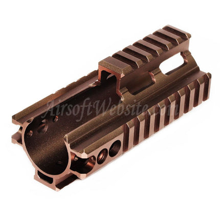 Système de rail de garde-main à 4 côtés en aluminium CNC de 125 mm pour fusils AEG GBB à double cloche BY-805 VFC WE-Tech Tokyo Marui SCAR Series