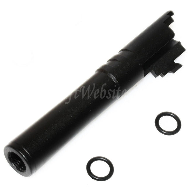 Canon extérieur 5KU 4,3 pouces en aluminium CNC + 11 mm CW pour pistolets Tokyo Marui Hi-Capa 4,3 GBB Airsoft