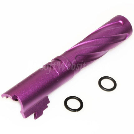 Canon extérieur spiralé 5KU 4,3 pouces en aluminium CNC style Tornado + 11 mm CW pour pistolets Tokyo Marui Hi-Capa 4,3 GBB Airsoft