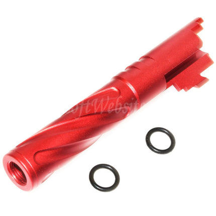 Canon extérieur spiralé 5KU 4,3 pouces en aluminium CNC style Tornado + 11 mm CW pour pistolets Tokyo Marui Hi-Capa 4,3 GBB Airsoft
