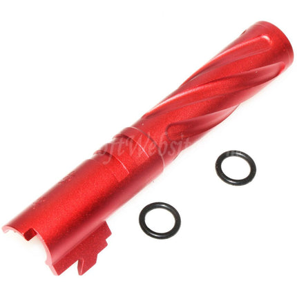 Canon extérieur spiralé 5KU 4,3 pouces en aluminium CNC style Tornado + 11 mm CW pour pistolets Tokyo Marui Hi-Capa 4,3 GBB Airsoft