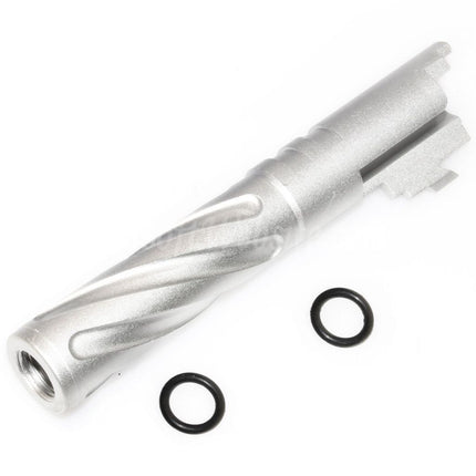 Canon extérieur spiralé 5KU 4,3 pouces en aluminium CNC style Tornado + 11 mm CW pour pistolets Tokyo Marui Hi-Capa 4,3 GBB Airsoft