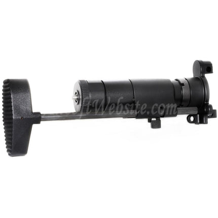 Crosse rétractable en aluminium CNC avec adaptateur pour fusils AEG CYMA Tokyo Marui série MP5K, noir