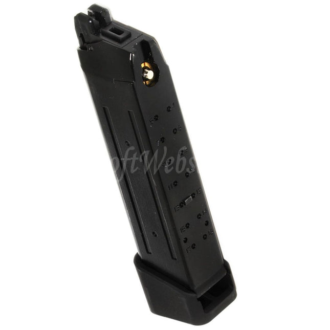 APS TTI 23rd Gas Magazine with Thick Base for G17 G18C G-Series GBB Pistols Airsoft Black