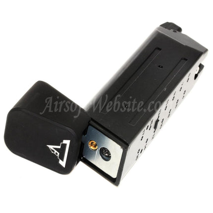 APS TTI 23rd Gas Magazine with Thick Base for G17 G18C G-Series GBB Pistols Airsoft Black