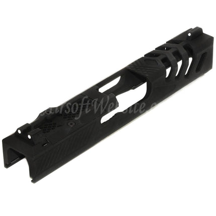 APS EMG F1 - Culasse métallique 170 mm avec guidon avant et arrière pour pistolets APS EMG F1 série BSF Airsoft