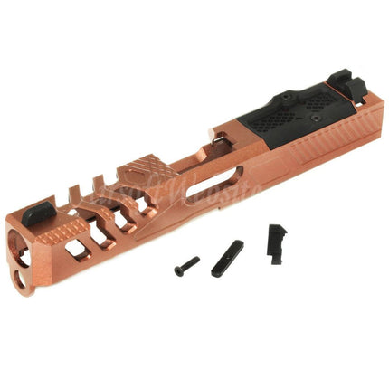 APS EMG F1 - Culasse métallique 170 mm avec guidon avant et arrière pour pistolets APS EMG F1 série BSF Airsoft