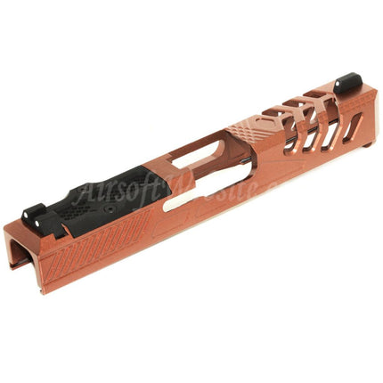 APS EMG F1 - Culasse métallique 170 mm avec guidon avant et arrière pour pistolets APS EMG F1 série BSF Airsoft
