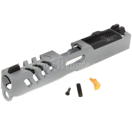 APS EMG F1 - Culasse métallique 170 mm avec guidon avant et arrière pour pistolets APS EMG F1 série BSF Airsoft