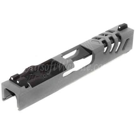 APS EMG F1 - Culasse métallique 170 mm avec guidon avant et arrière pour pistolets APS EMG F1 série BSF Airsoft