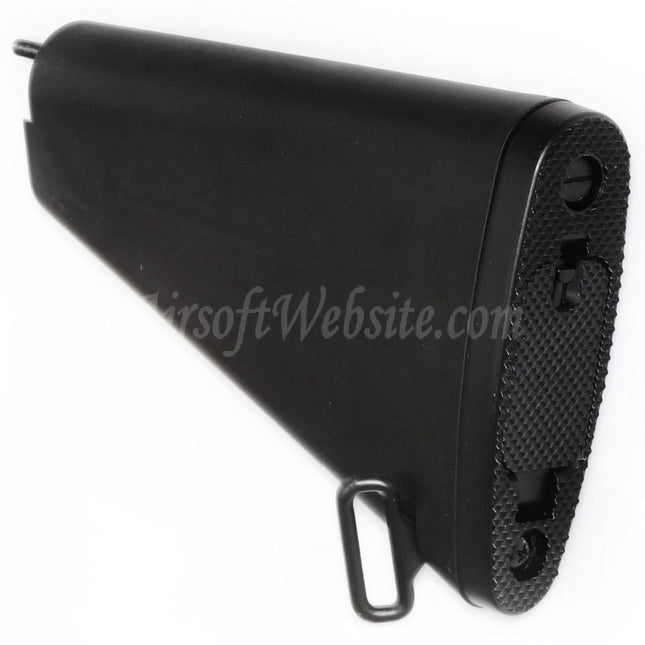 Airsoft Website 188mm Short Style Fixed Stock For M4 M16 M16A1 M16A2 Series AEG Rifles Black