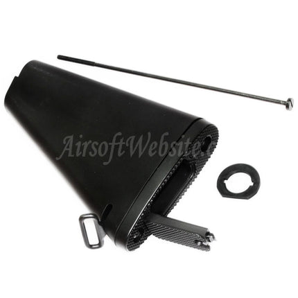 Site web d'airsoft, crosse courte fixe de 188 mm pour fusils AEG M4, M16, M16A1 et M16A2, noir