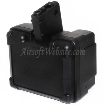 Airsoft Website 2600rd Electric Drum Magazine For M4 M16 Series AEG Rifles Black